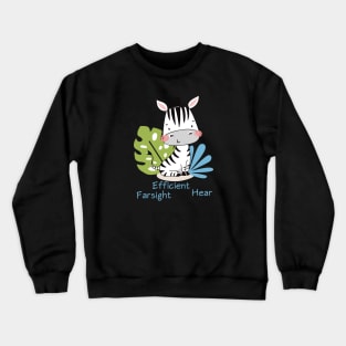 Zebra - farsighted - Educate Crewneck Sweatshirt